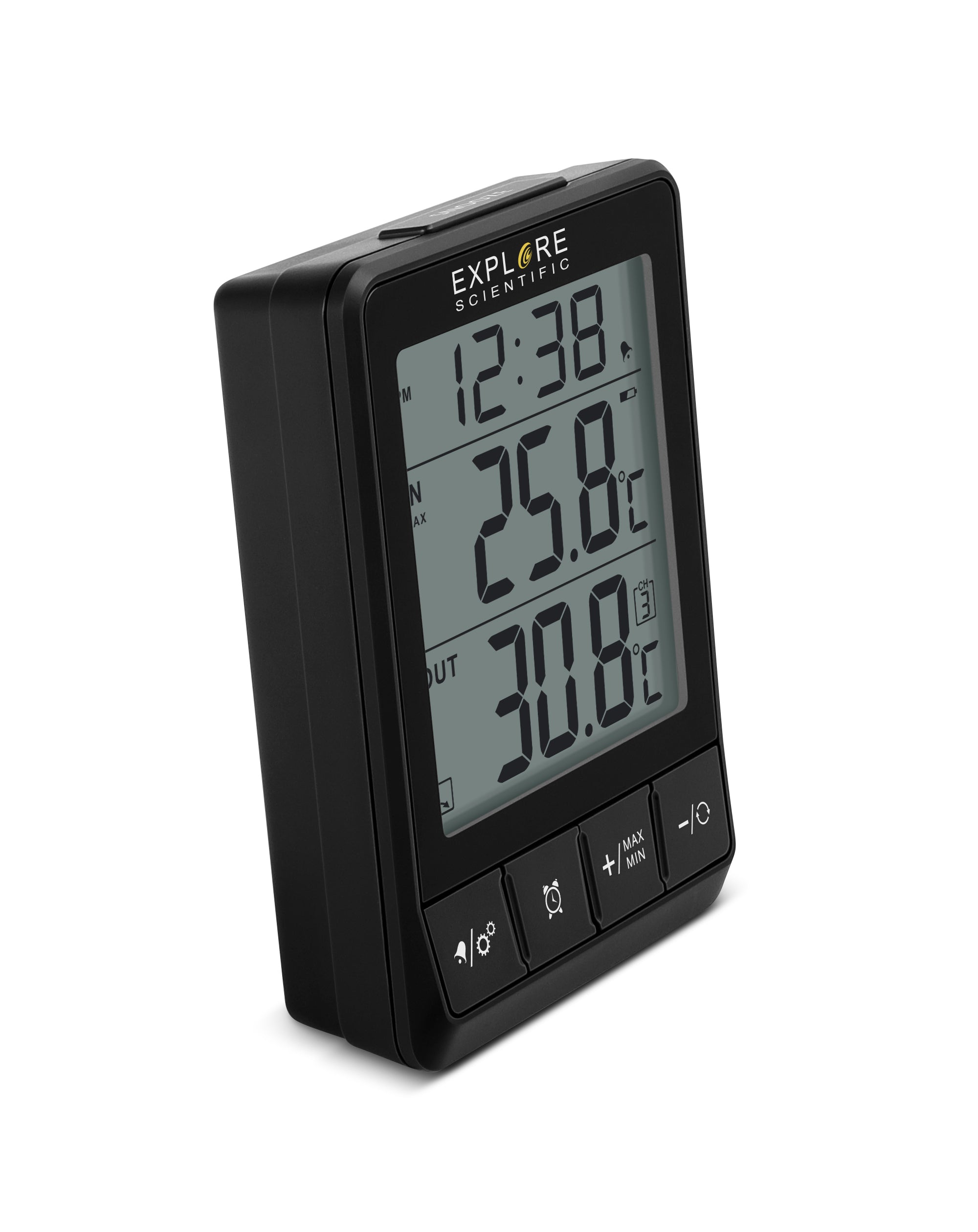 Indoor/Outdoor Temperature Station with Time & Alarm