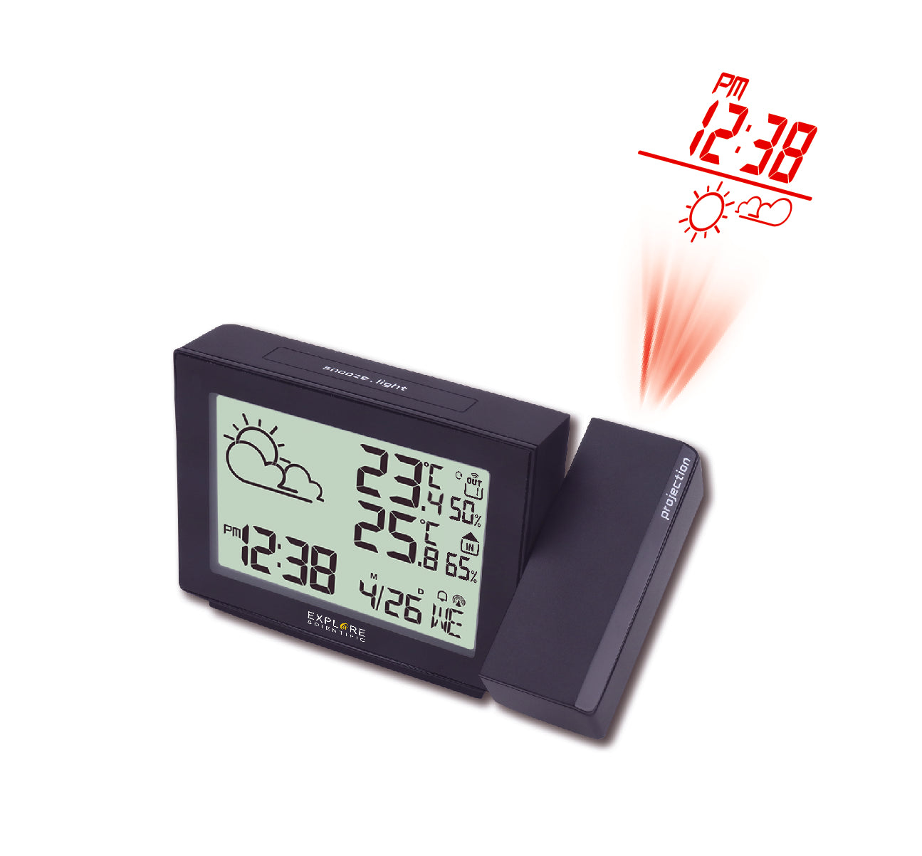 Digital Projection Weather & Alarm Clock