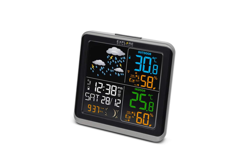 Wide-view Colour Weather station