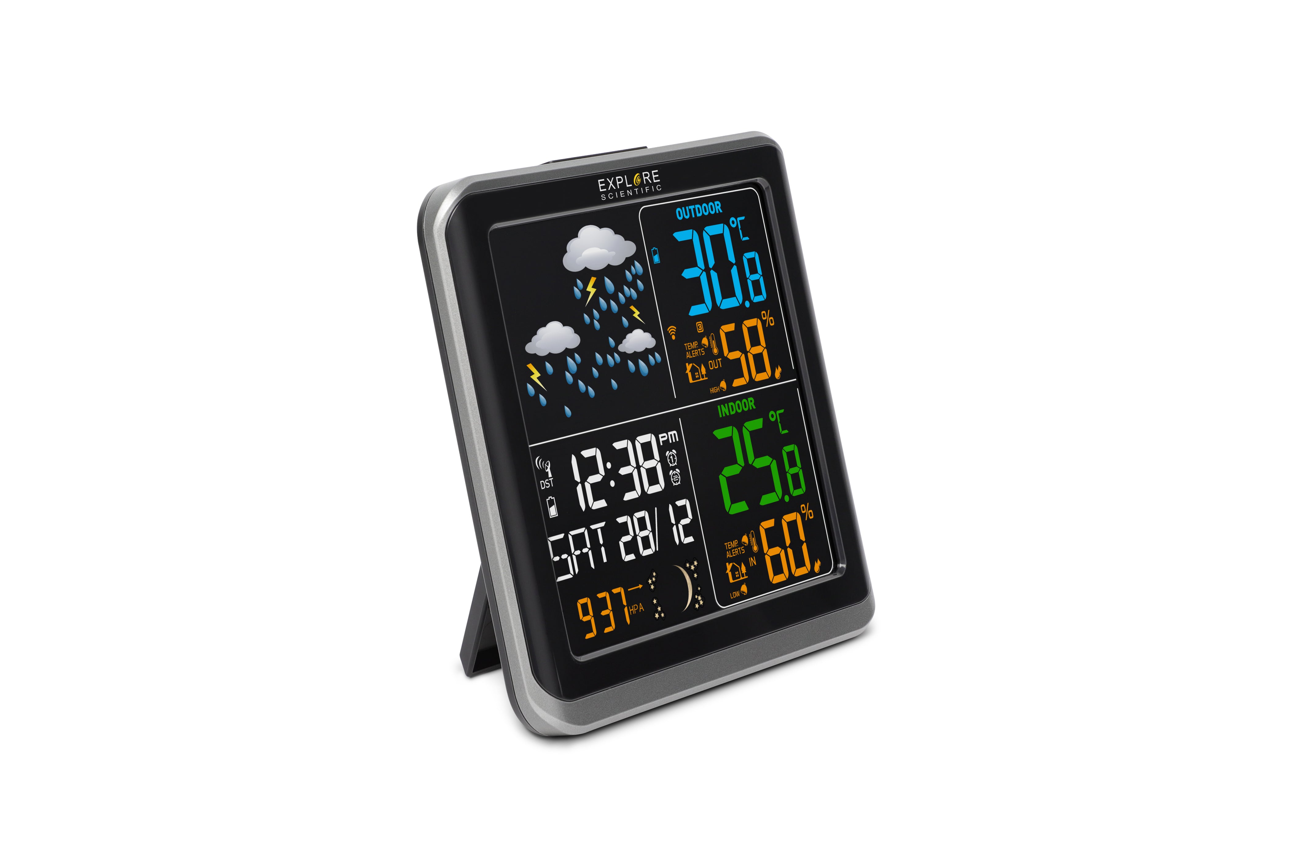 Wide-view Colour Weather station