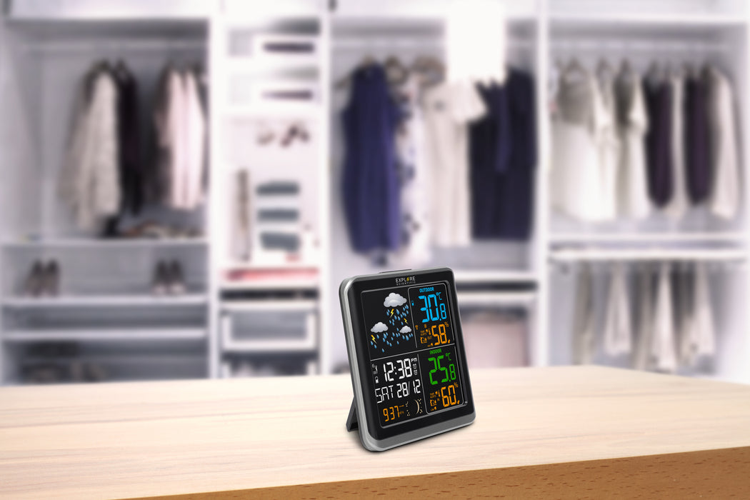 Wide-view Colour Weather station