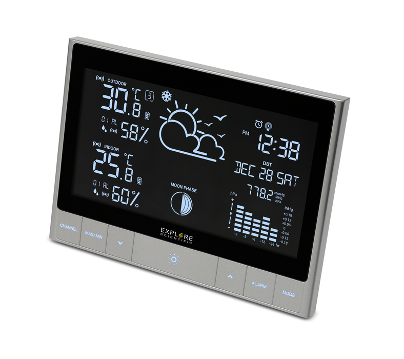 Advanced Weather Station with LED Touch Keys