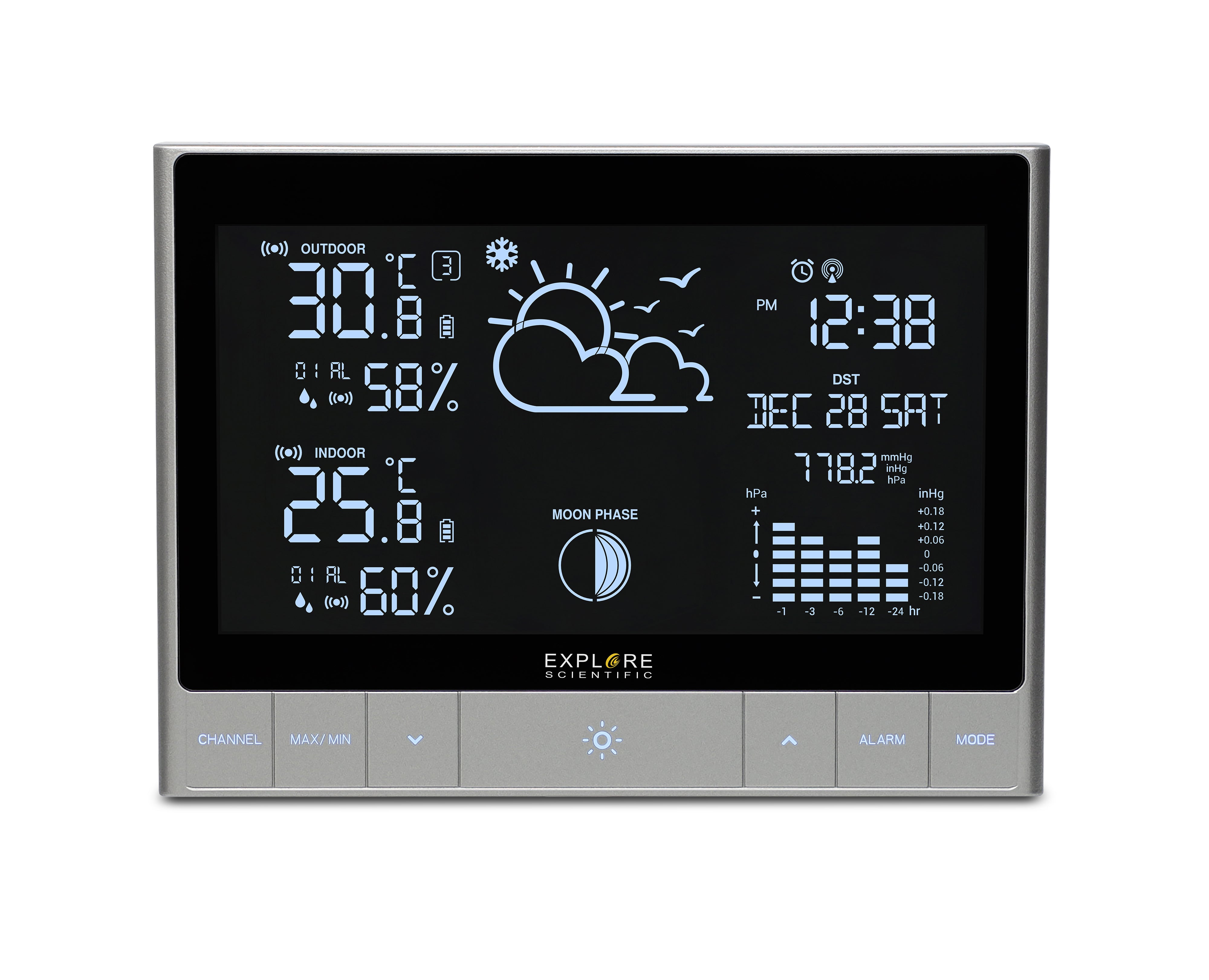 Advanced Weather Station with LED Touch Keys