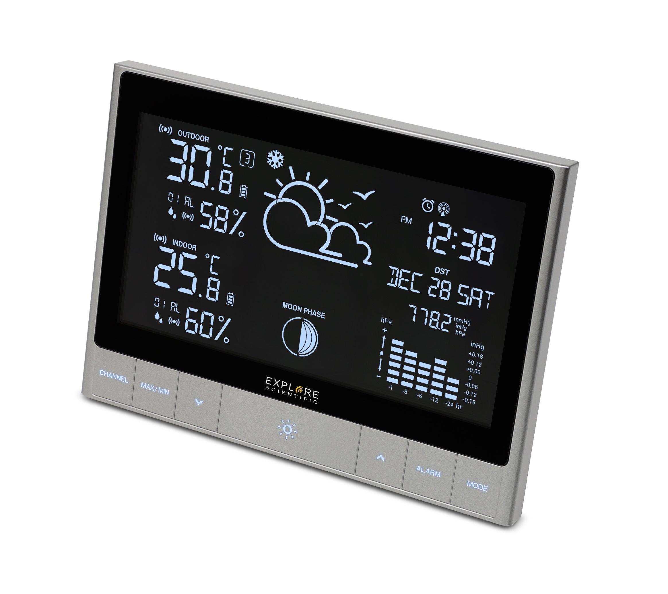 Advanced Weather Station with LED Touch Keys