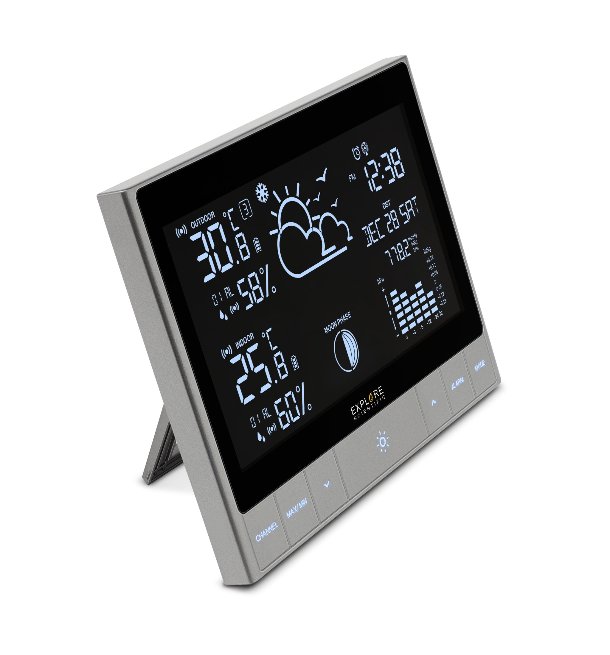 Advanced Weather Station with LED Touch Keys